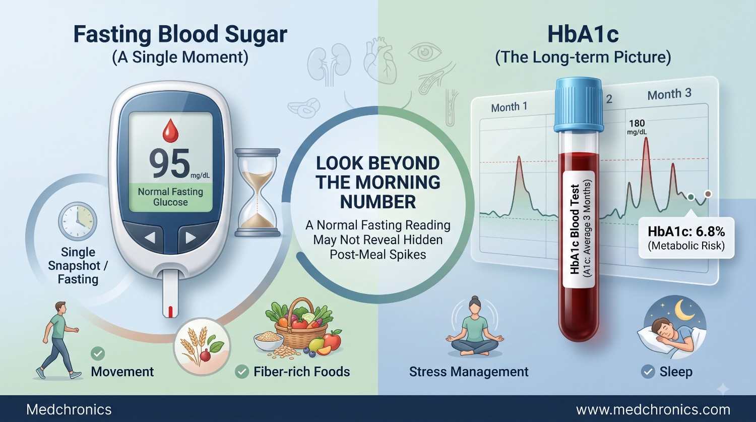HbA1c vs Fasting Sugar